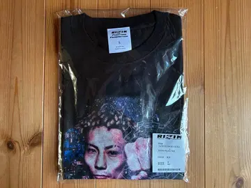 RIZIN 시노즈카 타츠키 콜라보 사진 티셔츠 블랙 컬러 L 사이즈