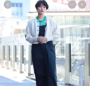 BEAMS BOY 5게이지 엘보 패치 가디건