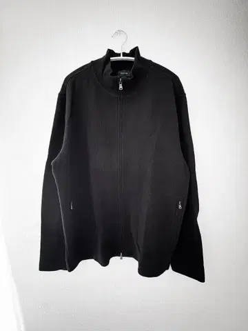[구제 의류] 터틀넥 리브 ZIP 블루종 블랙 남성용 L 프랑스 유로