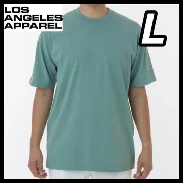 로스앤젤레스 어패럴 새상품 6.5oz 가먼트 다이 반팔 티셔츠 그린 L