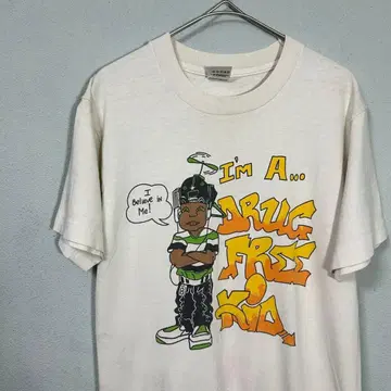 [ 90s ] USA제 빈티지 tee T 셔츠 anti drug 올드