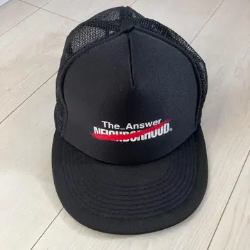 NEIGHBORHOOD The Answer Cap 블랙 F
