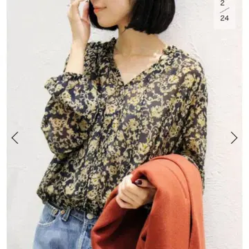 plage 플라주 Battik Print 블라우스