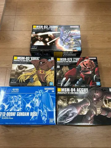 건담 프라모델 HG 5종 세트 미개봉품