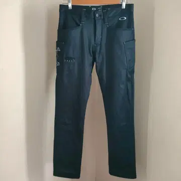 OAKLEY 골프 팬츠 스컬 두꺼운 원단 겨울용 블랙 W31 u