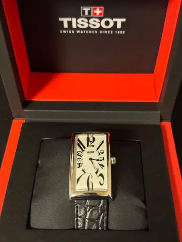 Tissot 바나나 워치 쿼츠 손목시계 직사각형 다이얼