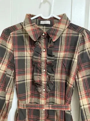 axes femme 원피스 체크 원피스