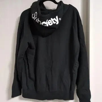 Subciety 블랙 후드티 L 사이즈