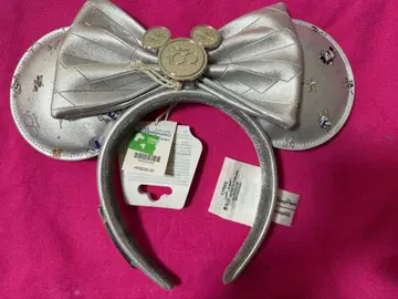 해외 디즈니 D100 디즈니 100주년 머리띠 실버