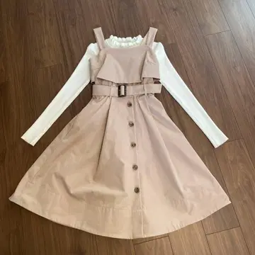 [새상품급] 질스튜어트 트렌치 베이지 A라인 원피스 S사이즈