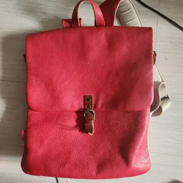 가죽 백팩 빨간색 tener