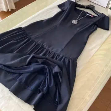 폭시 반팔 원피스 엘레강트 개더 수험 보호자회