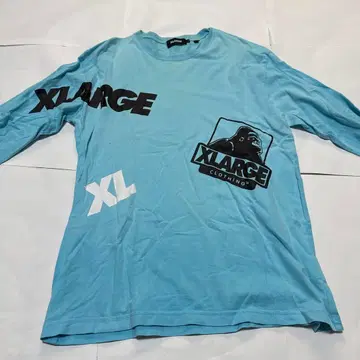 XLARGE 라이트 블루 롱 T셔츠