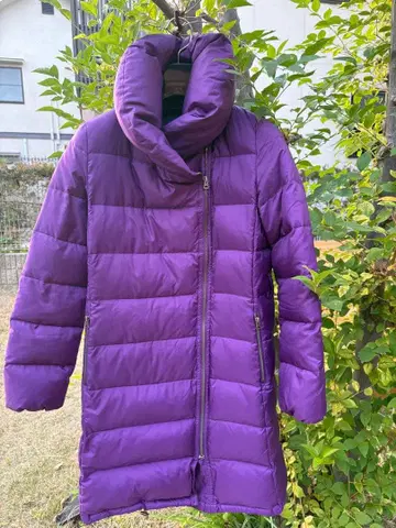 퍼플 롱 다운 자켓