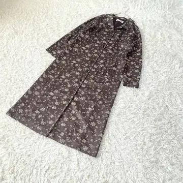 MISS ONWARD 꽃무늬 리버티 롱 셔츠 원피스 M 브라운 겉옷