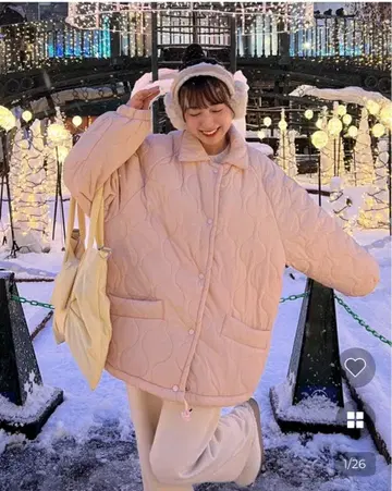 오버 사이즈 퀼팅 점퍼