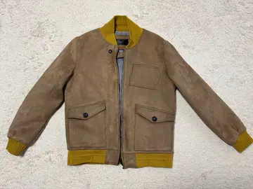 브라운 스웨이드 점퍼 M