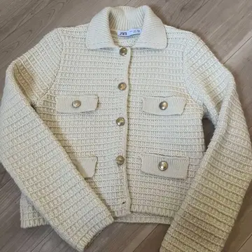 ZVA 아이보리 니트 가디건