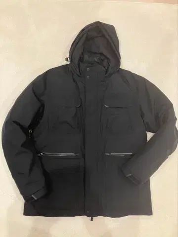 HERNO [ 헬노 ] M-65 다운 블루종 블랙 라미너 고어텍스 52