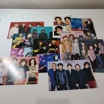 GLAY 라르크 LUNA SEA 등 엽서 10장 세트