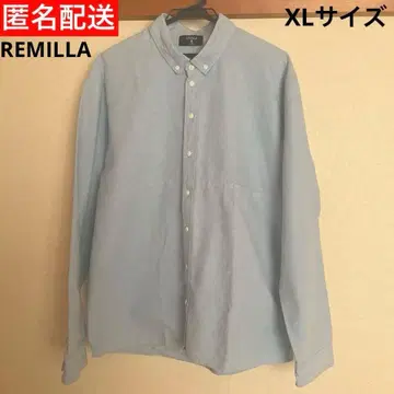 [ 익명 배송 ] REMILLA 남성용 긴팔 와이셔츠 라이트 블루