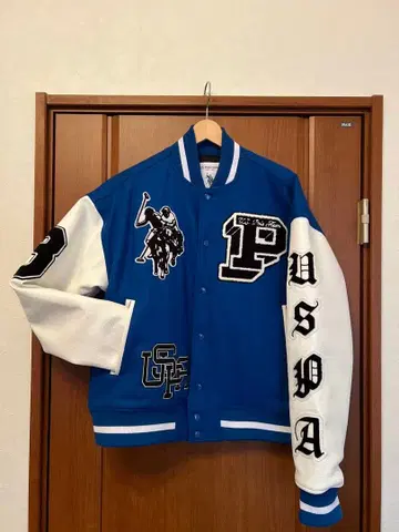 U.S. POLO ASSN 바시티 자켓 로얄 블루 M