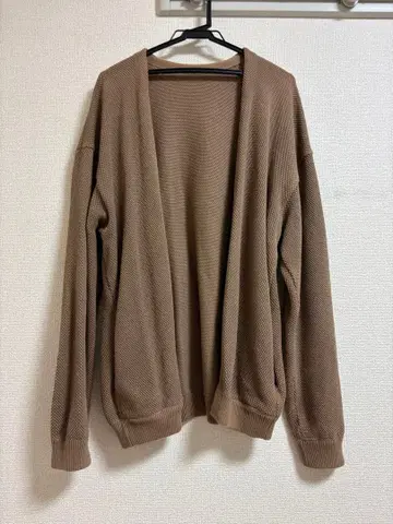 crepuscule 크렙스큐어 노버튼 가디건 브라운