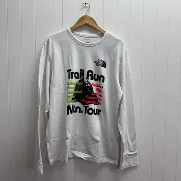 THE NORTH FACE M Ls Trail Tee L 화이트