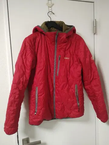 AIGLE 퀼팅 다운 자켓 레드