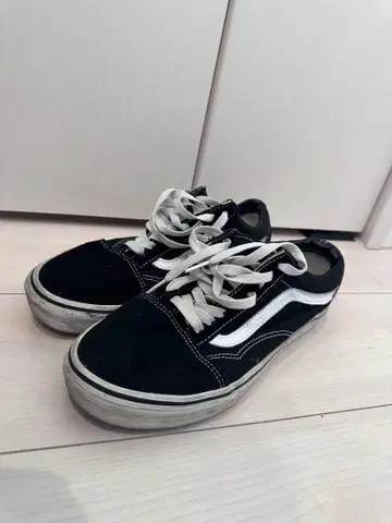 Vans 블랙 스웨이드 스니커즈 27cm