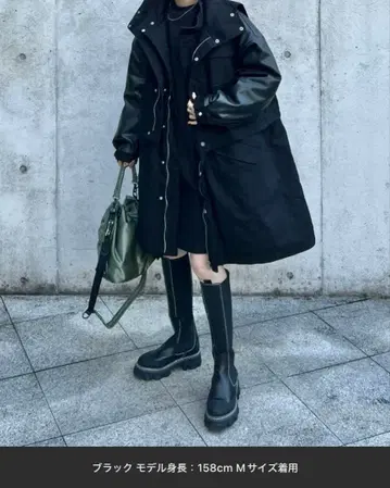 [ cream 콜라보 ] 레이어드 밀리터리 코트