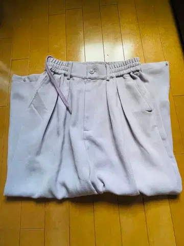 harapeco 쓰리피스 수트 팬츠-라이트 퍼플