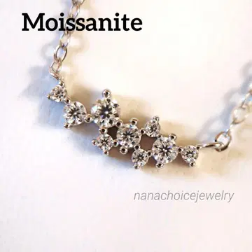 2488 최고급 모이사나이트 목걸이 낱개 라운드 실버 한정판