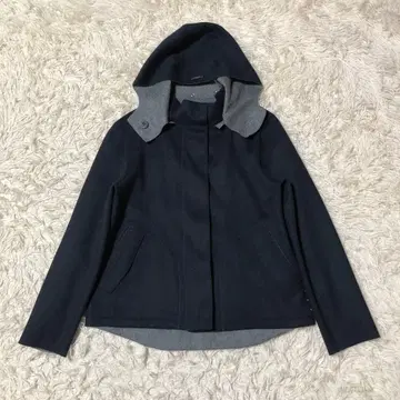 새상품급 아티산 더블 페이스 울 코트 후드 자켓