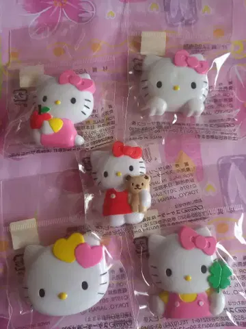 헬로키티 마그넷 5개 세트 다이컷 미사용품