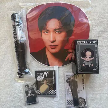 Snow Man Dome Tour ON 메구로 렌 응원봉 부채 세트