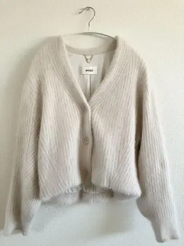 스나이델 퍼 가디건/F/아이보리 베이지