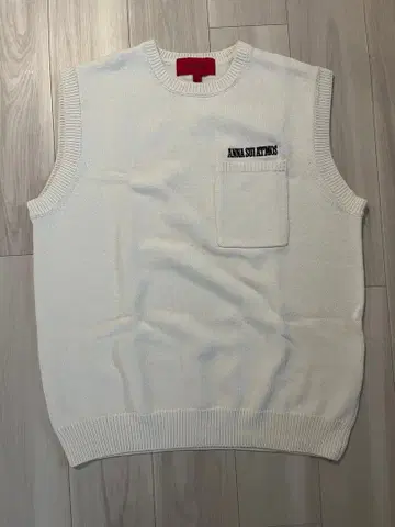 ANNA SUI ATMOS 화이트 니트 베스트 L