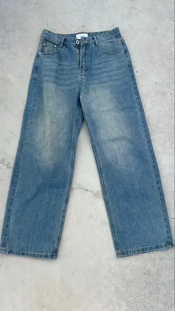 WEST BOY 라이트 블루 와이드 레그 데님