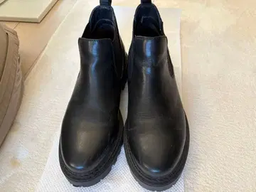 stefanorossi 블랙 사이드 고어 부츠