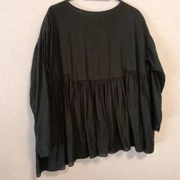 카구레 긴팔 블라우스 블랙