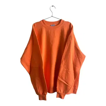 챔피온 champion 맨투맨 오렌지 트레이닝복 size XL