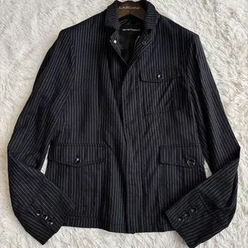 (새상품급) 엠포리오 아르마니 셔츠 자켓 3D 스트라이프 지퍼