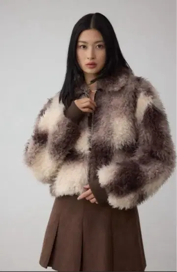 컬리 보아 숏 블루종