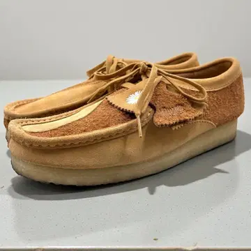 새상품급 클락스 오리지널 왈라비 탄 콤비네이션 26.5 카멜