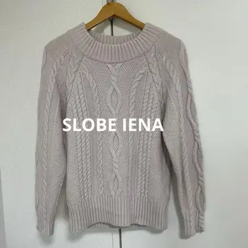 SLOBE IENA 케이블 니트 풀오버 울 상의