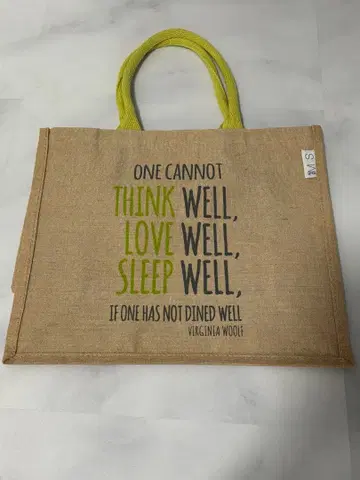 [새상품급] Marks&Spencer 주트 린넨 에코백 영국 한정판