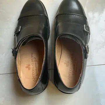 ANTONIO RUOTO 블랙 드레스 슈즈 버클 포함