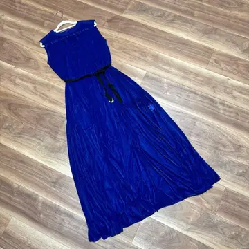 알아바일 개더 원피스 블루