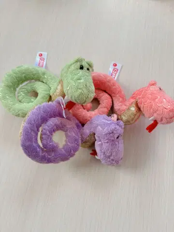 NICI 니키 뱀 2025 그린, 핑크, 퍼플 키링